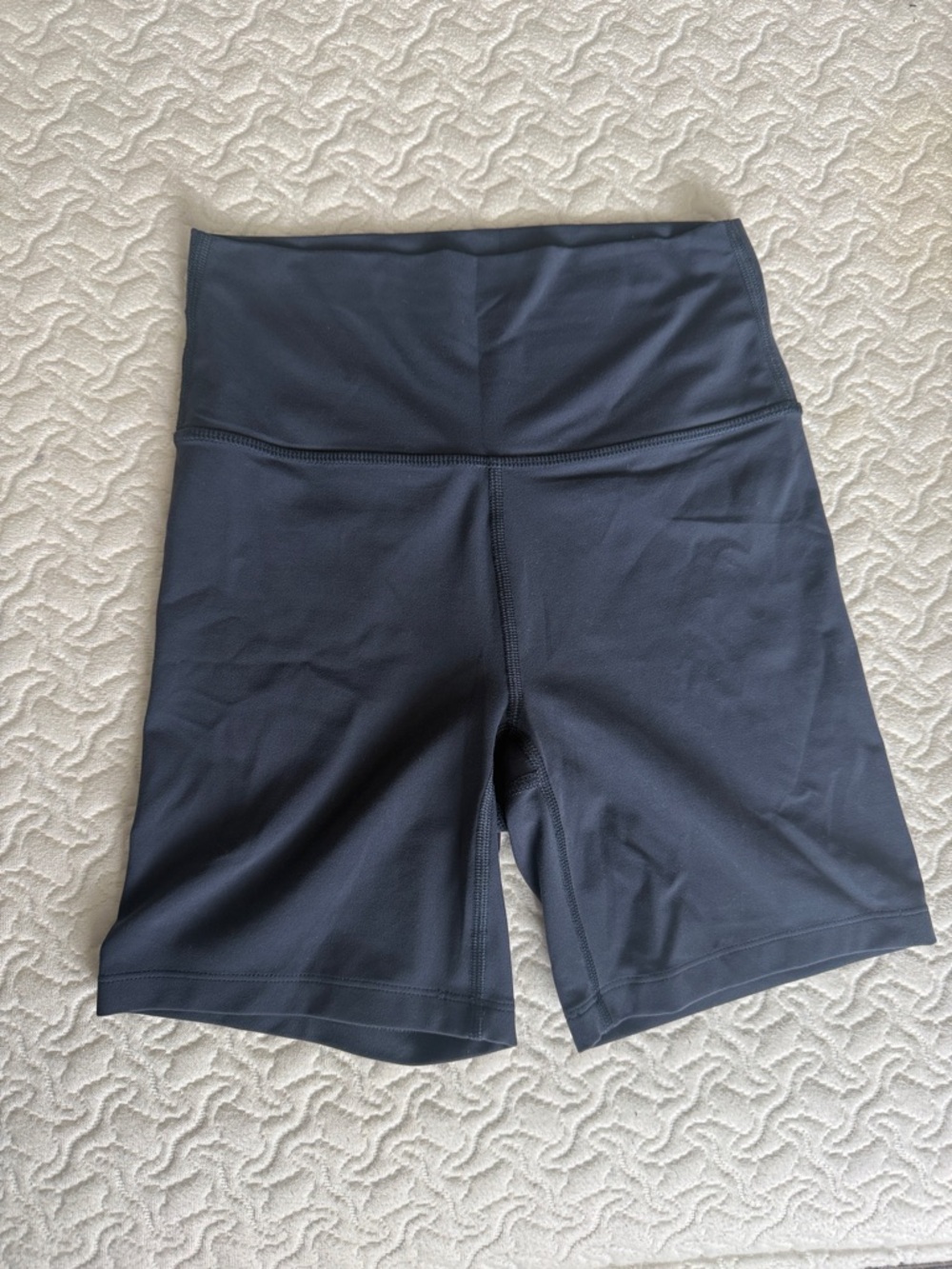 Target women’s everyday soft ultra high-rise 6 inch inseam navy bike shorts